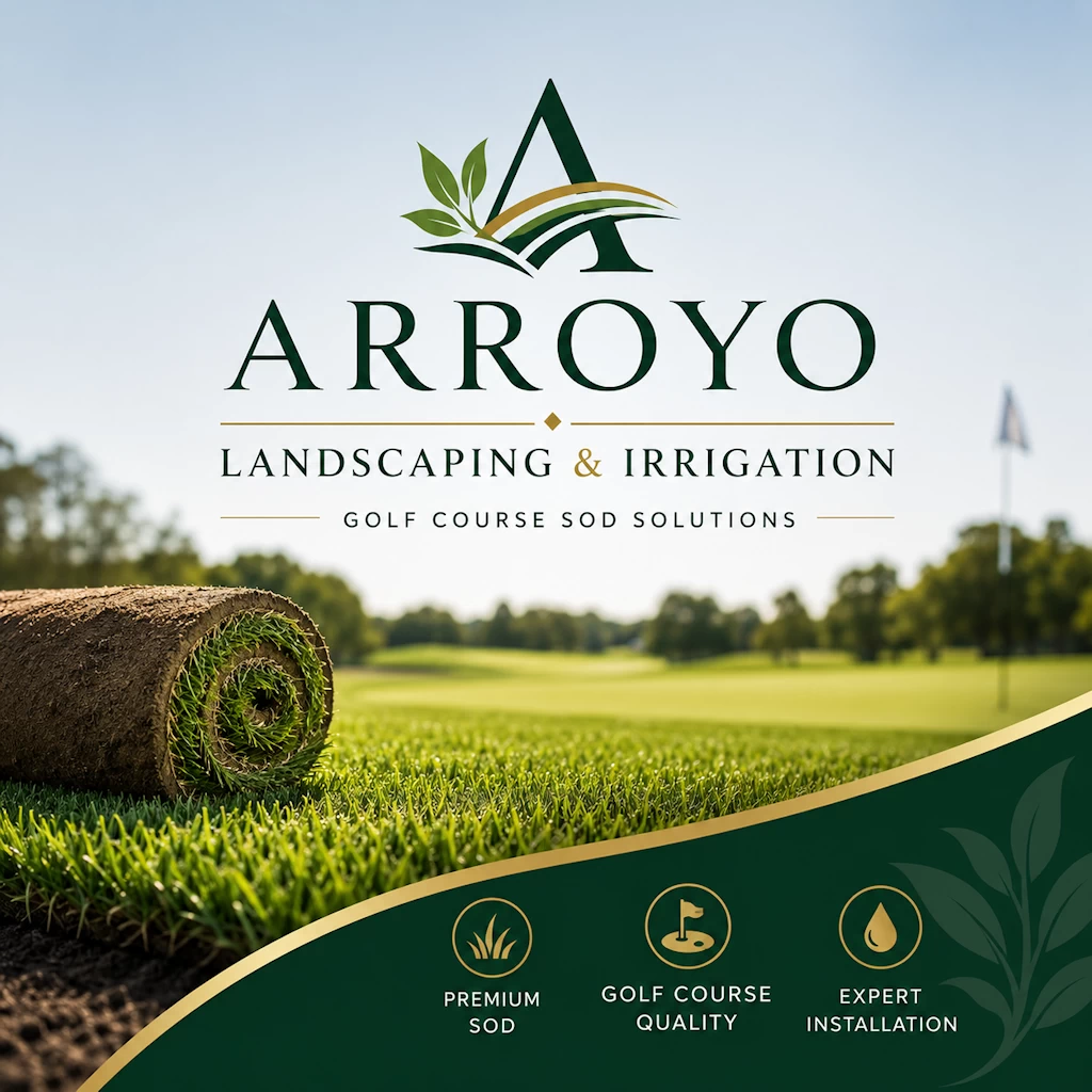 Arroyo Landscaping and Irrigation golf course sod installation services