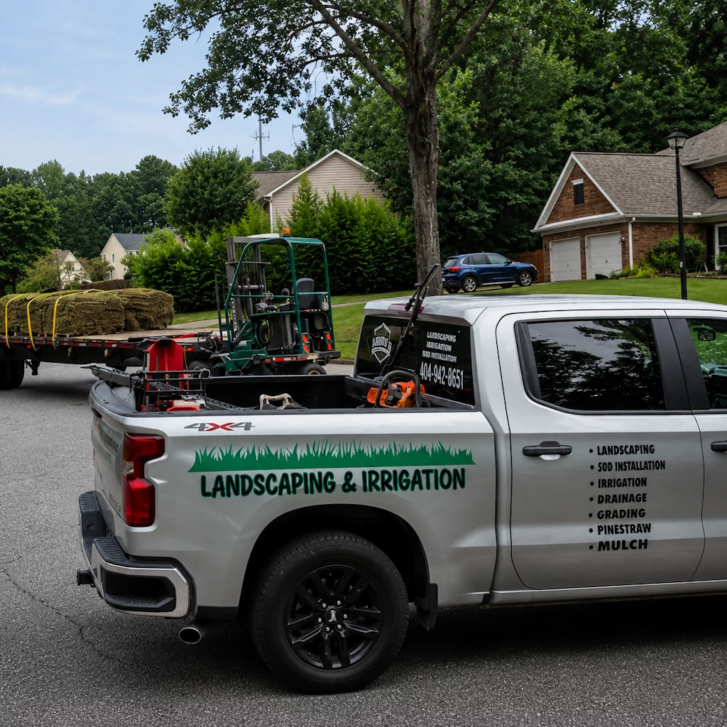 Arroyo Landscaping and Irrigation work truck